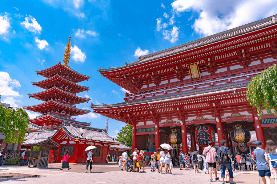 Asakusa Temple In Tokyo