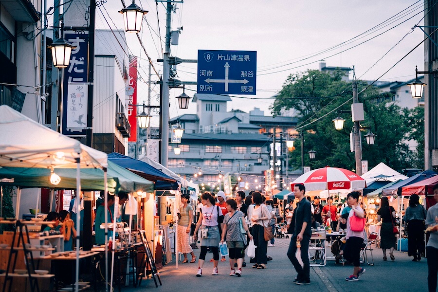 Yamashiro Onsen Streets During the Day